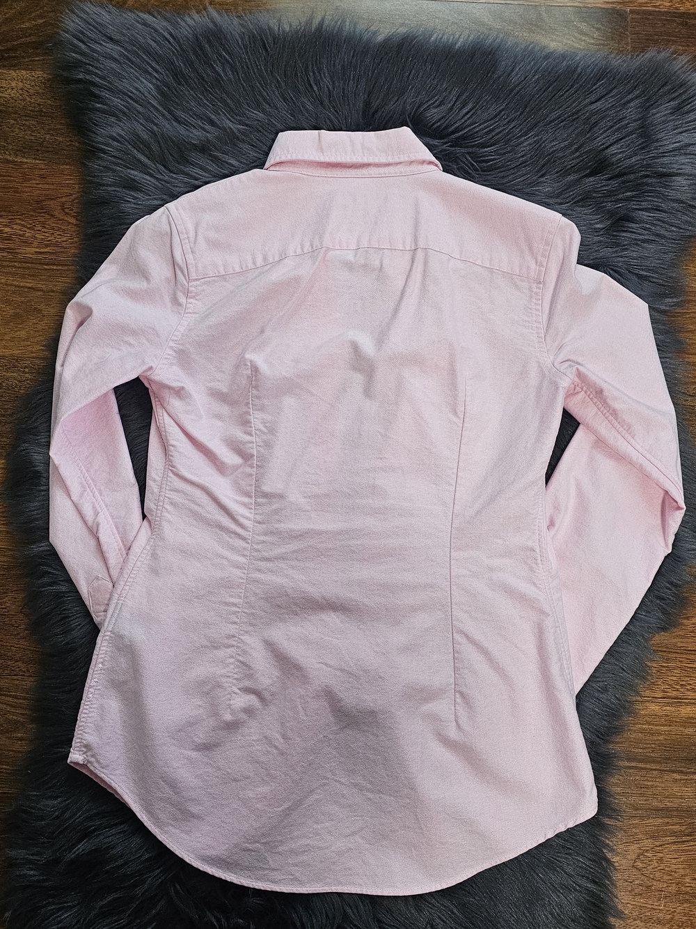 Women's Ralph Lauren Button-Down Oxford Shirt - Light Pink - Picture 4 of 6